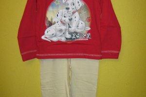 Пижама для девочек 101 далматинец детская хлопковая, Disney оригинал